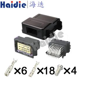 24pin auto male female ECU pin connector with box HD-24HABBJ