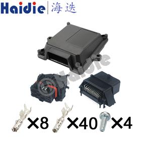 48pin auto male female ECU pin connector with Plastic shell box HD-48HPBJ