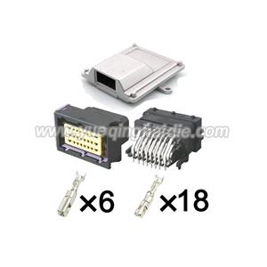 24pin auto male female ECU pin connector with plasti box HD-24HADJ