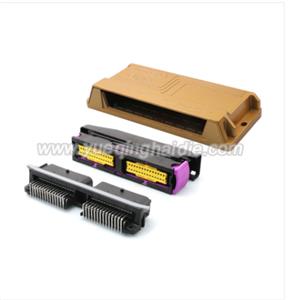 56pin auto male female ECU pin connector with black color Aluminum shell box HD-56HAYJ