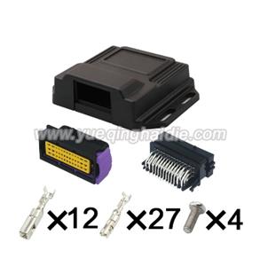39pin auto male female ECU pin connector with Aluminum shell box HD-39HBJ