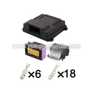 auto male female ECU pin connector with box HD-24HPF